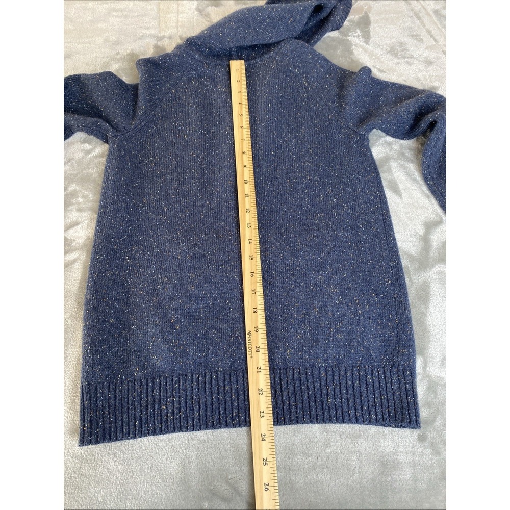 PATAGONIA Off Country Hoodie Sweater Women Size XS Blue Speckle Kangaroo Pocket - Picture 7 of 7